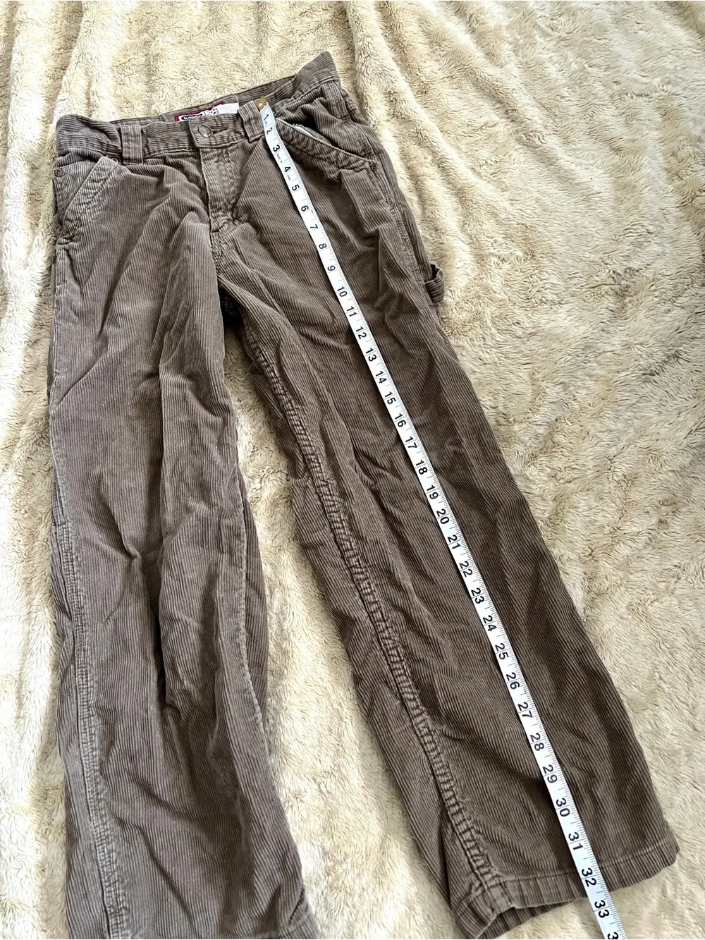 OLD NAVY Girl's Retro Brown Corduroy Pants Size 12